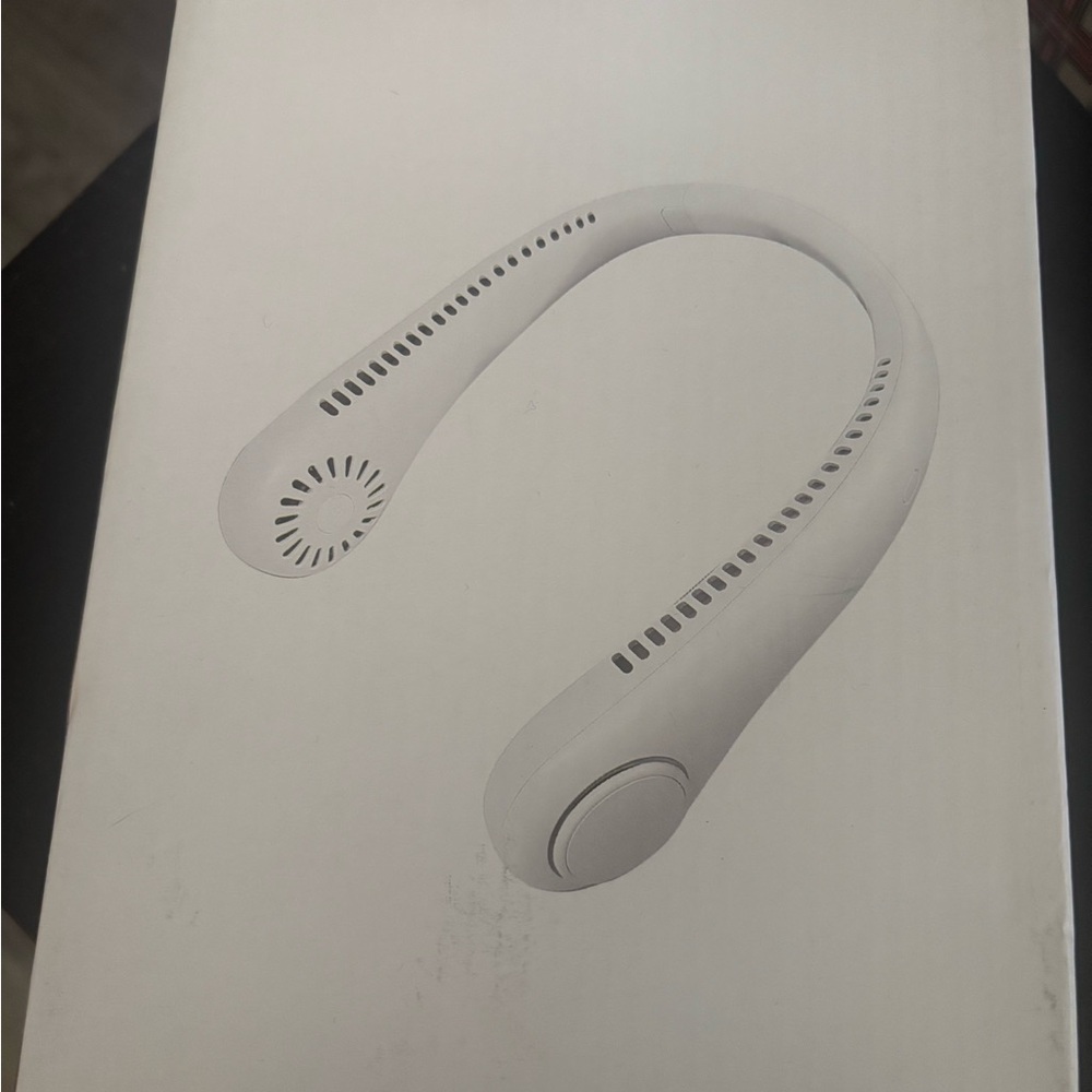 White Portable Neck Fan